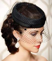 Black Bridal Cocktail Hat Dotted Black Veil Vintage 1940 Etsy Wedding Hats Cocktail Hat Veiled Hats