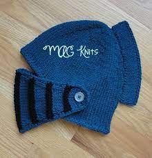 Sir Knight Helmet Knit Pattern By Martina Gardner Knitting Knitting Patterns Toys Knitting Projects