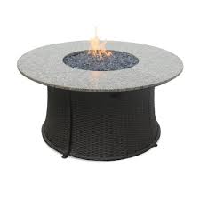 Blue rhino uniflame fire pits pit. Upc 728649754312 Uniflame 43 3 In Round Granite And Wicker Propane Fire Table Upcitemdb Com