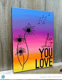 Do What You Love Canvas Art Quotes Simple Wall Art Easy Canvas Painting