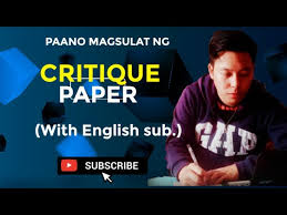 Cryptography, or cryptology (from ancient greek: Paano Sumulat Ng Critique Paper Step By Step Guide With English Sub Youtube