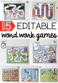 15 Word Work Games Playdough To Plato Word Work Games Word Work Spelling Activities
