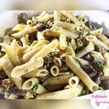 Pasta With Pepper Cream Steak Recipe By Fatima A Latif Recipe Stuffed Peppers Pasta Creamy Pasta