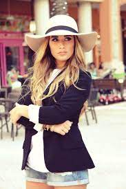 Pin By Laura Abigail On My Style Outfits With Hats Floppy Hat Outfit Fashion Business Casual