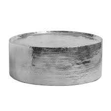 Picking a coffee table shouldn't be an afterthought. Round Hammered Effect Aluminium Coffee Table Retail Furnishing