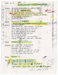 You were the edge of seventeen / when you first came on the scene / whips and chains still hiding in the closet / you're gonna use that dirty talk / and destroy them with your walk Lot Detail Stevie Nicks Hand Annotated Edge Of Seventeen And Freedom Lyrics With Copy Of Desert Angel Annotated Lyrics