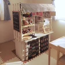 ままごと キッチン 手作り カラー ボックス すのこ