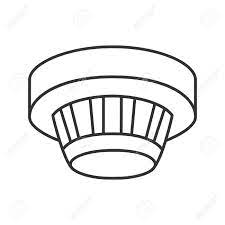 Smoke detectors are not required in the return air system where all portions of the building served by the air distribution system are protected by area smoke detectors connected to a fire alalrm system in accordance with the international fire code. Smoke Detector Linear Icon Fire Alarm System Thin Line Illustration Royalty Free Cliparts Vectors And Stock Illustration Image 98216937