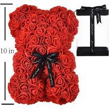 Check spelling or type a new query. Forever Rose Bear Flowers Rose Bear Rose Teddy Bear Best Gift For Valentines Day Anniversary Birthdays Bridal Showers Fully Assembled 10 Inch Bear W Clear Gift Box Red Walmart Com Walmart Com