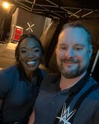 So glad to have @ajasmithwwe as part of the Team #Smackdown ref family!  Let's do this thing, DC!