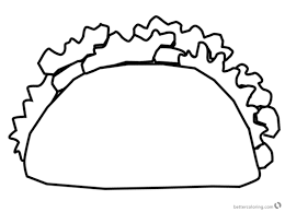 Taco Coloring Pages Coloring Home Quick and easy taco entree for a last minute meal. taco coloring pages coloring home