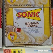Sonic Banana Shake Instant Pudding Mix Banana Shake Root Beer Float Instant Pudding