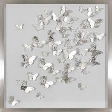 Check spelling or type a new query. Silver Foil Butterflies Framed Wall Art Under Glass 31 5 X 31 5 At Home