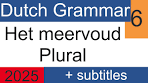 HET MEERVOUD DUTCH GRAMMAR #NT2 #learndutch ... - YouTube