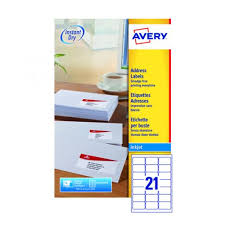 Perfect for inkjet and laser printers. Avery Inkjet Address Labels 21 Per Sheet White Pack Of Av10615