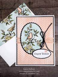 You're going to fall in love with vellum and these 5 card making ideas! Bird Ballad Dsp Good Morning Magnolia Stamp Set Pals Blog Hop Bird Card Birthday Card Idea Stampin Stampin Up Birthday Cards Stamping Up Cards Paper Cards