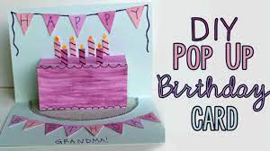 Personalised handmade birthday card 50th,60th,70th . Diy Pop Up Birthday Card Youtube