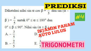 Contoh soal trigonometri sudut rangkap. Latihan Soal Utbk 2021 Matematika Trigonometri Relasi Sudut Youtube