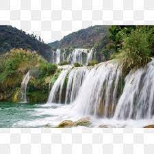 Green Hills And Green Waters Waterfalls Green Water Waterfall Beautiful Scenery Png Transparent Clipart Image And Psd File For Free Download Waterfall Landscape Waterfall Scenery Waterfall
