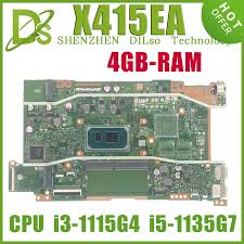 KEFU X415EA Laptop Motherboard For ASUS Vivo Book X515 X415 X515EA With  I3-1115G4 I5-1135G7 4GB-RAM UMA 100% Test OK - AliExpress 7