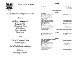 Marshall University Music Department Presents The Marshall University " by  David Castleberry