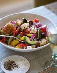 Ina garten s roasted shrimp salad inspiring quotes and Ina Garten Greek Panzanella Recipe Ina Garten Recipes