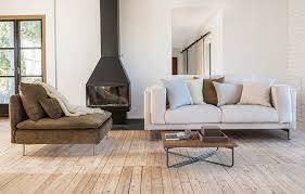 Rustic Yet Elegant Scandinavian Style Interior Rough Wooden Floorboards Iron Fireplace Ikea No Rustic Furniture Design Furniture Design Ikea Nockeby Sofa