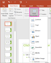 Add Edit Or Remove A Placeholder On A Slide Layout