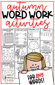 In our district we had a system of assessing spelling words that was very. Fall Themed Word Work Spelling Activities For Any Words Mrs Bremer S Class