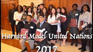 Roselle Catholic At Harvard Model United Nations 2017 United Nations Speech And Debate Model