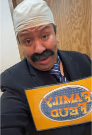 A Steve Harvey Halloween #steveharvey #familyfeud #happyhalloween  #halloweenlook #halloweencostume #beyonce #mustache #iconic  #orignalkingsofcomedy #surveysays #gameshow @Steve Harvey @Family Feud