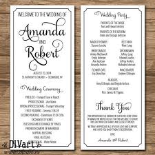 Elegant Wedding Program Ceremony Program Printable Files Rustic Wedding Garden Weddin Elegant Wedding Programs Wedding Programs Wedding Ceremony Programs