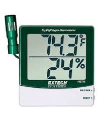 Extech 445703 Big Digit Hygro-Thermometer, 14 to 140°F