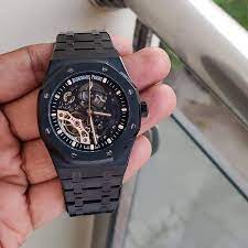 The new patented geometry involves a very complex manufacturing procedure, but the payoff is huge, a. Buy Audemars Piguet Royal Oak Skeleton Black Dial Bracelet Men S Watch Online