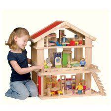 Deluxe Dream House With Furniture By Constructive Playthings 159 99 Hardwood Construction Ages 3 Yrs Complete With Furniture Big Girl Rooms Dream House