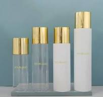 Stock White for Clear Plastic PET Face Toner Bottle Gold Lid 100ml 120ml  150ml 200ml 250ml 500ml Sizes for Face Mask Lotion