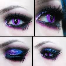 View prescription parameters, base curve, and enjoy the cheapest prices. Crazy Purple Contacts Match Nicely With The Brightly Detailed Eye Shadow And Thick False Lashes Dragon Makeup Makeup Eye Makeup