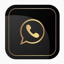 Hd Luxury Black Gold Square Whatsapp Icon Png Citypng Design Black Gold Gold App Gold And Black Background