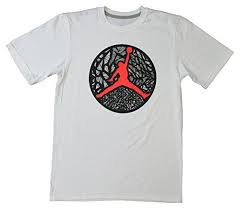 Air Jordan Shirt Black And White Air Jordan Mens Jumpman Branded Circle T Shirt White Infrared In White Red Black Shirts White Shirts Air Jordans
