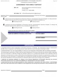 This transition will not affect your claim, only how you will receive your benefits. Form Uib 1091a Download Fillable Pdf Or Fill Online Agreement For Direct Deposit Arizona Templateroller
