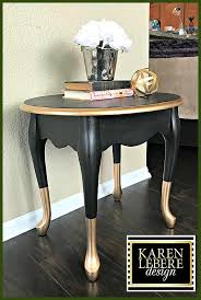 Sold Black Gold Nightstand Side Table End Table Vintage Hand Painted Black 038 Gold Side Table The Price Does No Rustic Furniture Painted Side Tables Furniture