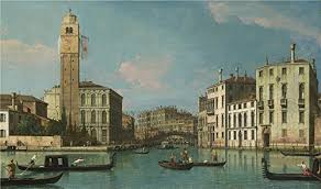 30007373 von canal, giovanni antonio & bellotto, bernardo 3364 x 2587 pixel. The Polyster Canvas Of Oil Painting Studio Of Canaletto Venice Entrance To The Cannaregio Size 18