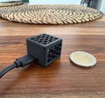 Designed a compact 3D-printable enclosure for an ESP32 C3 ...