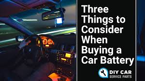 Learn which battery is right for your vehicle, and choose from top selling batteries and accessories at advance auto parts. Things To Consider When Buying A Car Battery Diy Car Service Parts