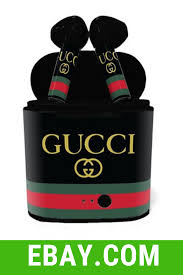 Apple Airpods Pro Black Price In India Gucci Classic Black Custom Earpods Gucci Custom Apple Ios