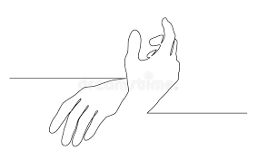 Dessin de deux mains couple avec leger trait rouge : Dessin Au Trait Continu De Deux Mains Se Touchant Illustration De Vecteur Illustration Du Fixation Ligne 131782189