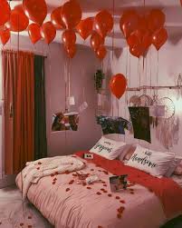 45 Romantic Bedroom Decorations Ideas For Valentine S Day 99decor Romantic Bedroom Decor Birthday Room Decorations Romantic Room Decoration