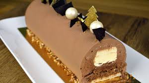 Buche De Noel Chocolat Vanille Buche De Noel Chocolat Buche De Noel Recette Buche Chocolat