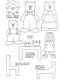 Short stories for kids coloring book. Goldilocks And The Three Bears N6 Free Image Download