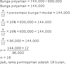 Jika bunga yang diterapkan di bank tersebut adalah 18% pertahun, tentukan lama pak dedi meminjam uang tersebut! Https Roboguru Ruangguru Com Question Pak Dedi Meminjam Uang Di Bank Sebesar Rp600 000 00 Setelah Sekian Qu 0loejs65